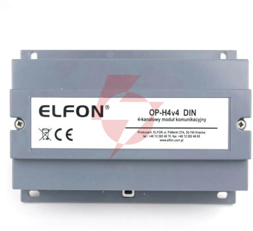 Moduł komunikacyjny elfon op-h4v4 din