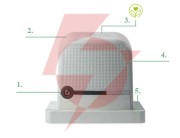 Zestaw nice robo 600 do bram przesuwnych (bez fotokomórek)