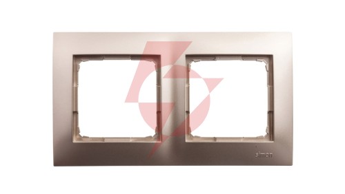 Simon 54 Premium Ramka podwójna złoty mat /do karton-gips/ DRK2/44