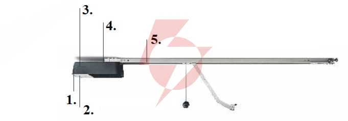 Zestaw nice spido 600 do bram garażowych (pasek sr16b - 2x 1.6m)