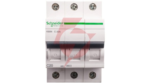 Wyłącznik nadprądowy 3P C 20A 6kA AC K60N Acti9 A9K02320