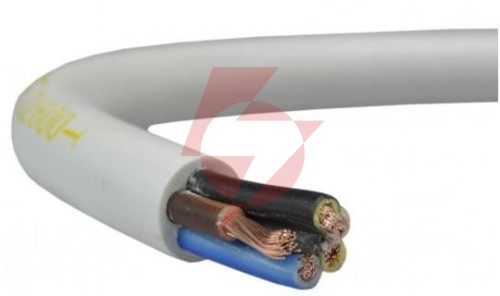 Przewód elektryczny linka h05vv-f owy 5x1,5mm2 300/500v 1m