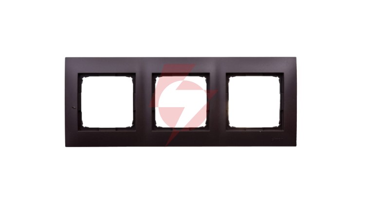 Simon 54 Premium Ramka potrójna brąz mat /do karton-gips/ DRK3/46