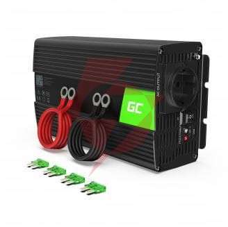 Przetwornica napięcia inwerter green cell 24v / 230v 1000w/2000w czysta sinusoida inv18