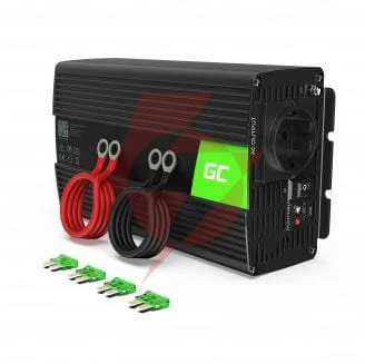 Przetwornica napięcia inwerter green cell 24v / 230v 1000w/2000w czysta sinusoida inv18