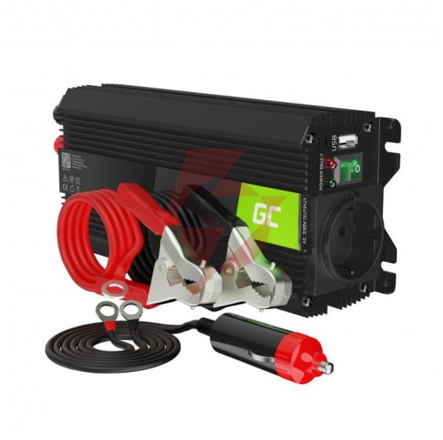 Przetwornica napięcia inwerter green cell pro 24v / 230v 500w/1000w modyfikowana sinusoida invgc04
