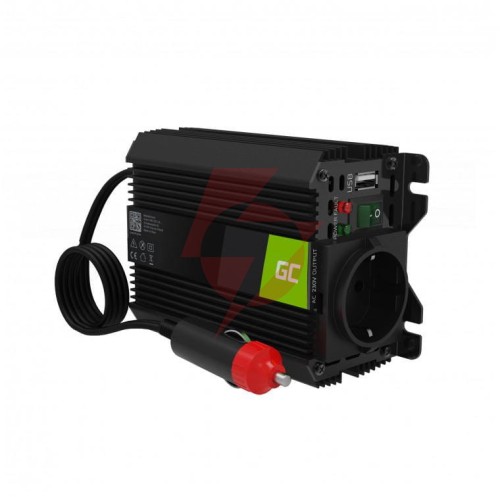 Przetwornica napięcia inwerter green cell pro 12v / 230v 150w/300w modyfikowana sinusoida invgc06