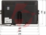 Rejestrator mobilny z monitorem ate-ntft10-t3 4 kanały 10 " autone
