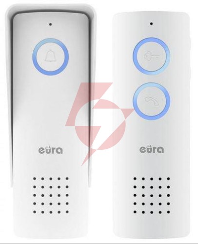 Domofon bezprzewodowy eura adp-80a3 biały