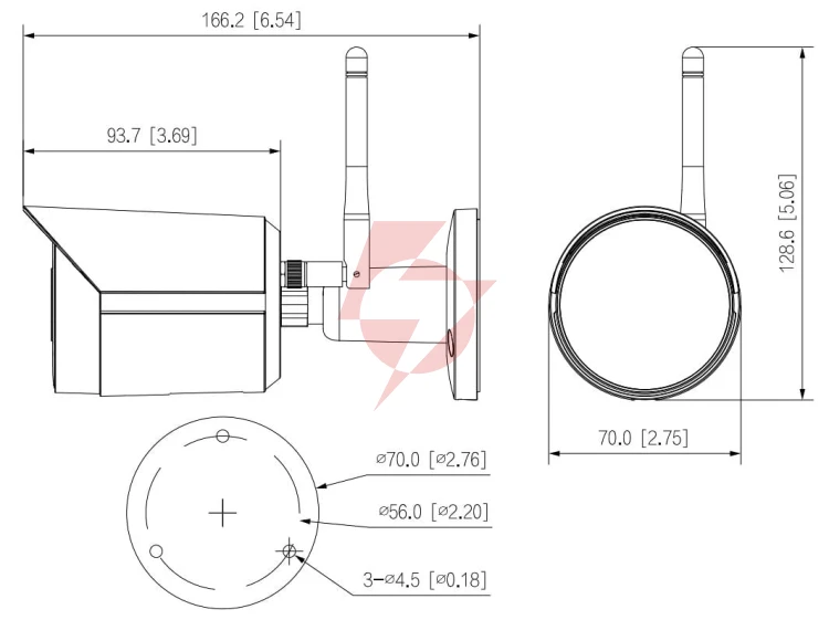 Kamera ip dahua ipc-hfw1230ds-saw-0280b