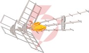 Antena kierunkowa televes dat boss 700 mix t-force, ref. 149422 k.48 (worek)