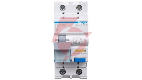 Wyłącznik różnicowo-nadprądowy RCBO 2P B20A 0,03A Typ AC ADC920D