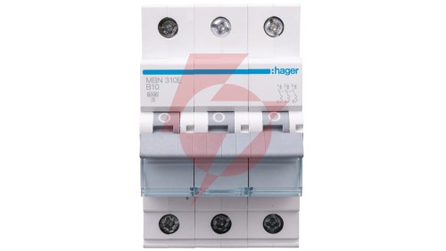 Wyłącznik nadprądowy 3P B 10A 6kA AC MBN310E