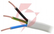 Przewód elektryczny drut płaski ydyp 450/750v 3x1,5mm2 50m mercor