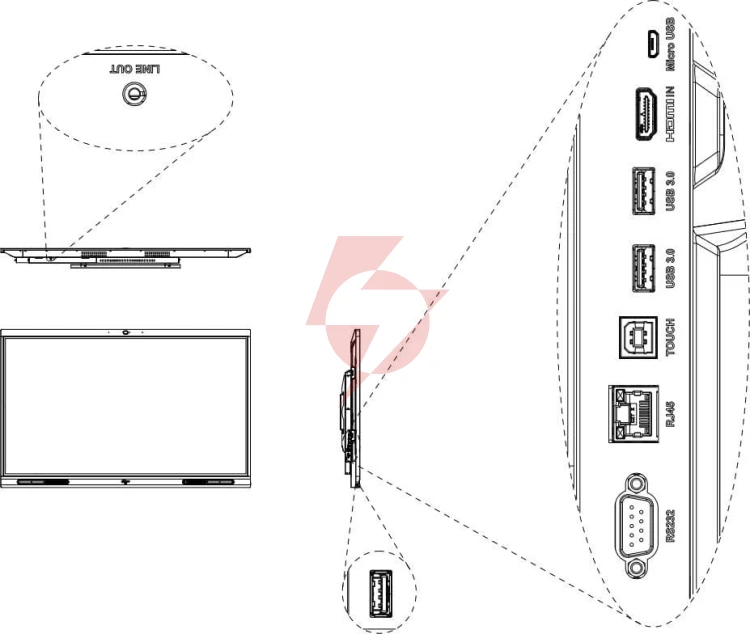 Monitor tablica interaktywna dahua lch65-mc410-b