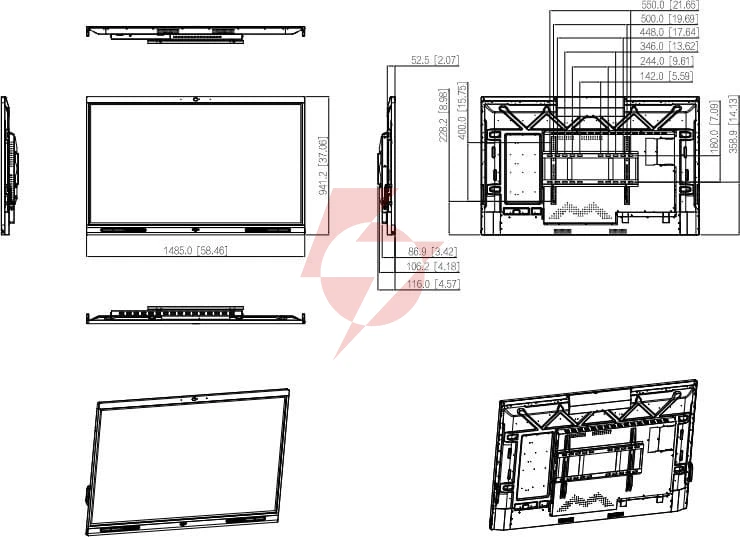 Monitor tablica interaktywna dahua lch65-mc410-b