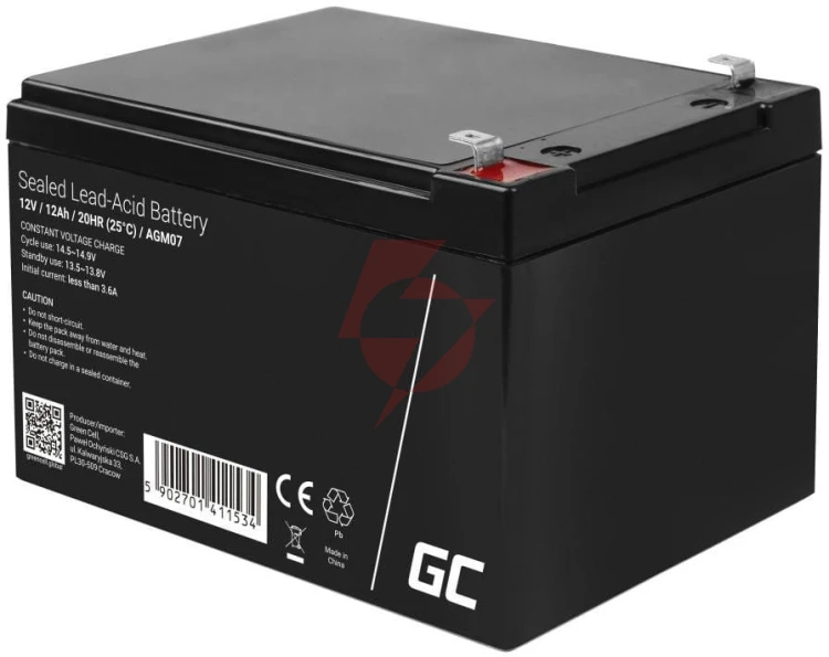 Akumulator agm green cell vrla 12v 12ah