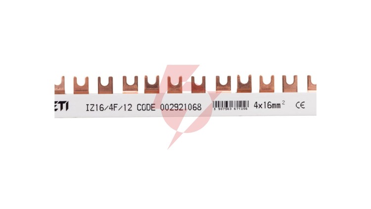 Szyna łączeniowa widełkowa 4P 100A 16mm2 (12mod.) IZ16/4F/12 002921068