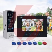 Wideodomofon eura vdp-90a3 delta + czarny monitor tuya