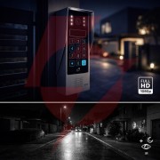 Wideodomofon eura vdp-90a3 delta + czarny monitor tuya