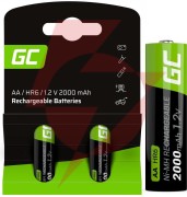 Akumulatorki green cell 2x aa hr6 2000mah gr06