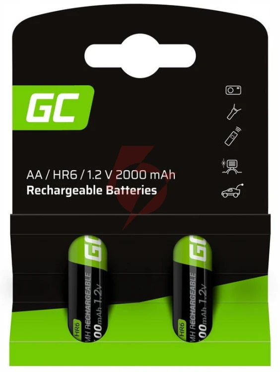 Akumulatorki green cell 2x aa hr6 2000mah gr06