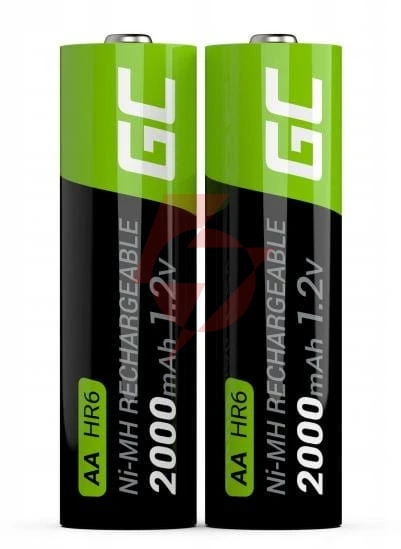 Akumulatorki green cell 2x aa hr6 2000mah gr06