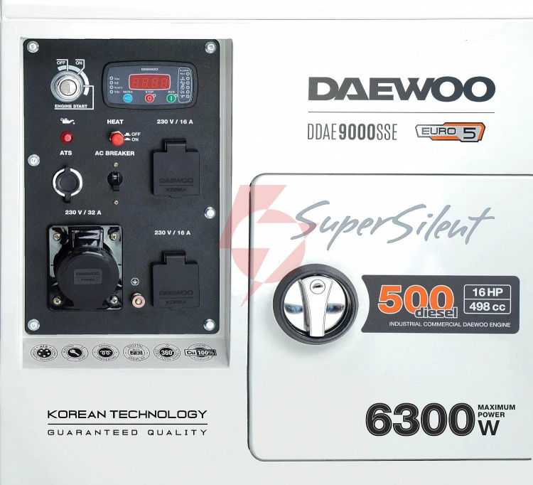 Agregat prądotwórczy diesel daewoo ddae 9000sse 6.3kw
