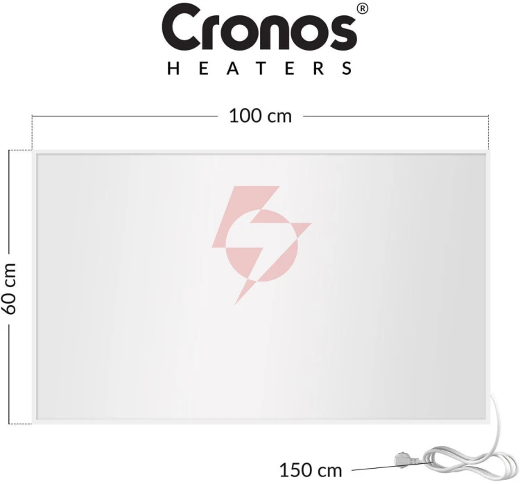 Panel grzewczy ir cronos carbon p800 white
