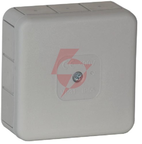 Puszka natynkowa pusta 12 wlotów viplast vp-31 szara ip55 85x85x37mm 031-03