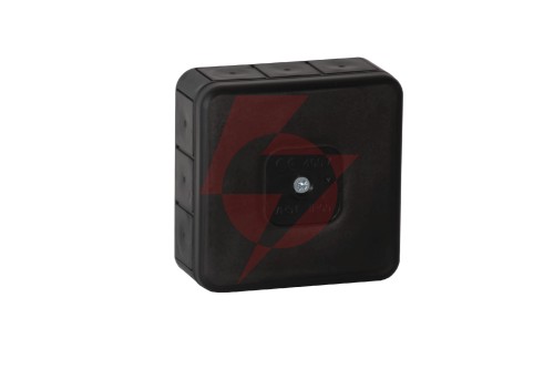 Puszka natynkowa pusta 12 wlotów viplast vp-31 czarna ip55 85x85x37mm 031-05