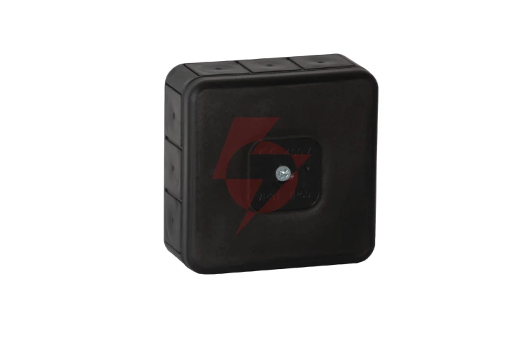 Puszka natynkowa pusta 12 wlotów viplast vp-31 czarna ip55 85x85x37mm 031-05
