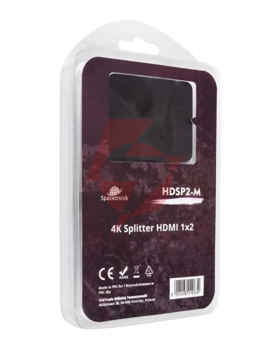 Rozgałęźnik mini hdmi 1x2 spacetronik hdsp2-m 1/2