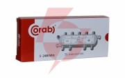 Rozgałęźnik-spliter 5-2400 mhz corab 8 drożny z przejściem napięcia