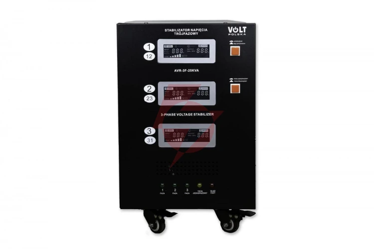 Stabilizator napięcia trójfazowy volt polska avr pro 25000va 3% servo 3-f