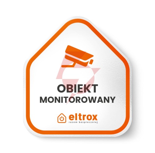 Tabliczka pcv obiekt monitorowany eltrox