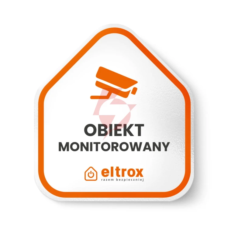 Tabliczka pcv obiekt monitorowany eltrox
