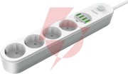 Listwa zasilająca z wyłącznikiem energizer 4x schuko 4x usb-a 2500w 10a kabel 2m