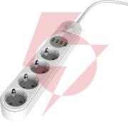 Listwa zasilająca z wyłącznikiem energizer 4x schuko 4x usb-a 2500w 10a kabel 2m