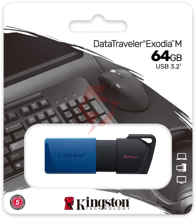 Pendrive kingston data traveler exodia m 64gb usb3.2 gen1