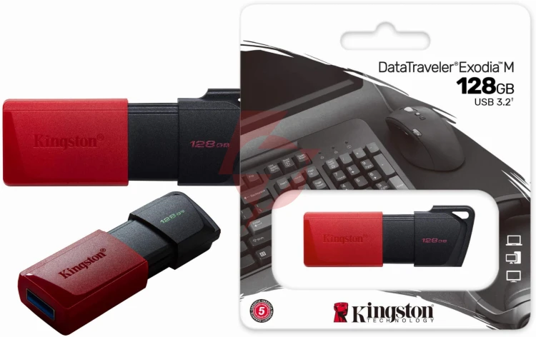 Pendrive kingston data traveler exodia m 128gb usb3.2 gen1