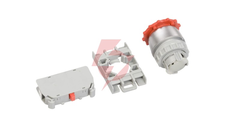 Przycisk sterowniczy 22mm czerwony bez samopowrotu 1R SP22-B-01
