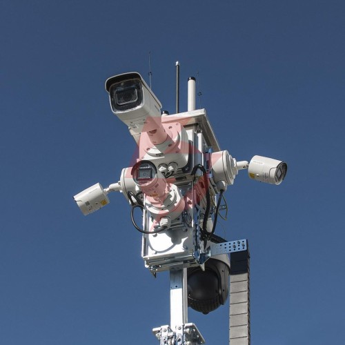 Mobilna wieża do zdalnego wideomonitoringu cctv icam-tower 5mq3
