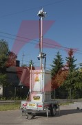 Mobilna wieża do zdalnego wideomonitoringu cctv icam-tower 5mq3