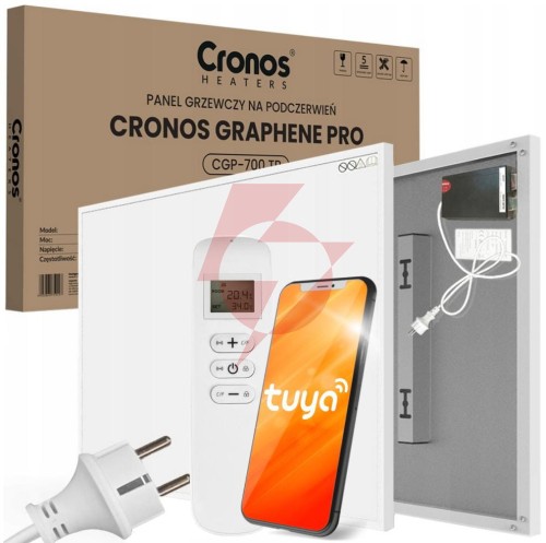 Panel grzewczy ir cronos graphene pro cgp-700twp white