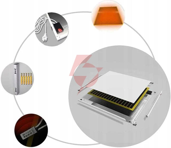 Panel grzewczy ir cronos graphene pro cgp-700twp white