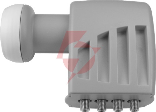 Lnb offset quattro 4 wyjścia: hh-vh-hl-vl - szary