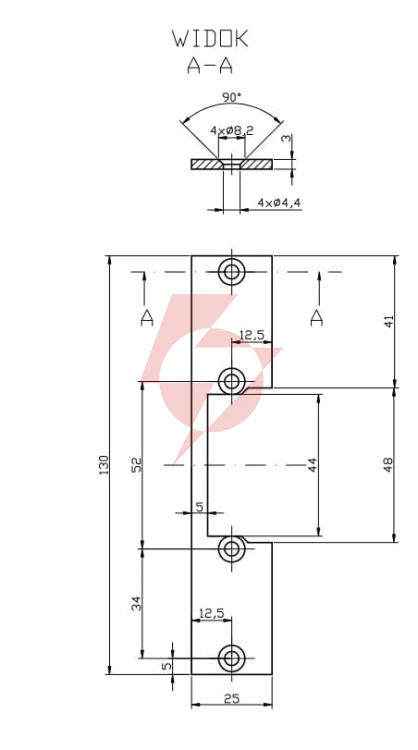 Płaskownik hartte ok-p2 krótki, s, 3mm, stc, otwarty
