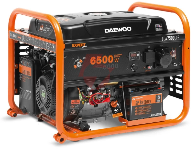 Agregat prądotwórczy dual fuel daewoo gda 7500dfe 6.5kw