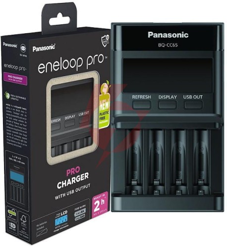Ładowarka do akumulatorków ni-mh panasonic eneloop bq-cc65 eko